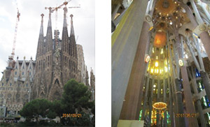 サグラダファミリア聖堂とその内部